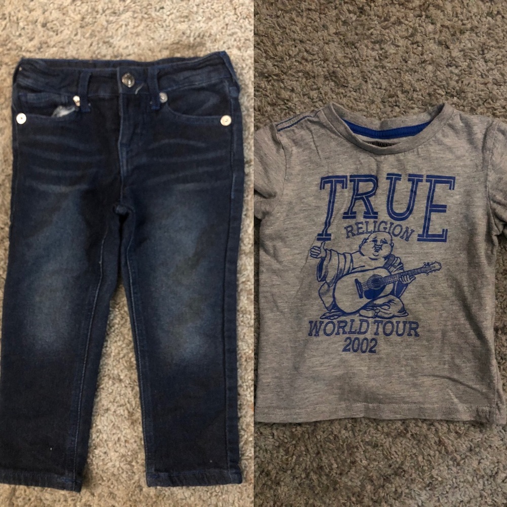 True Religion T-shirt and jeans set